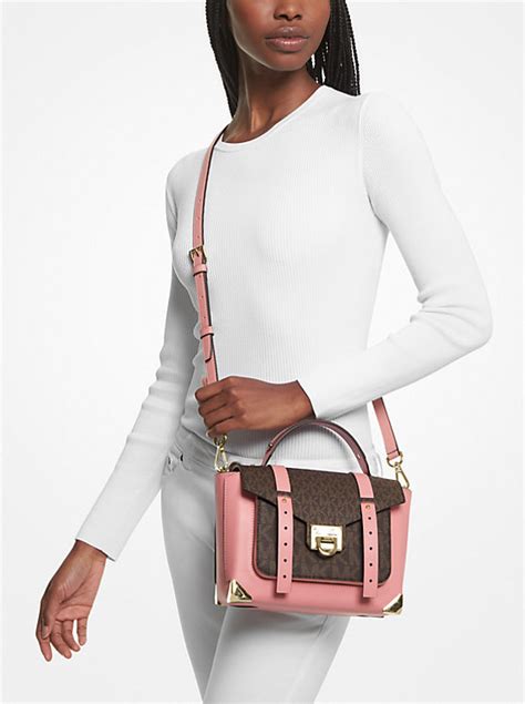 michael kors margo satchel|Michael Kors manhattan leather satchel.